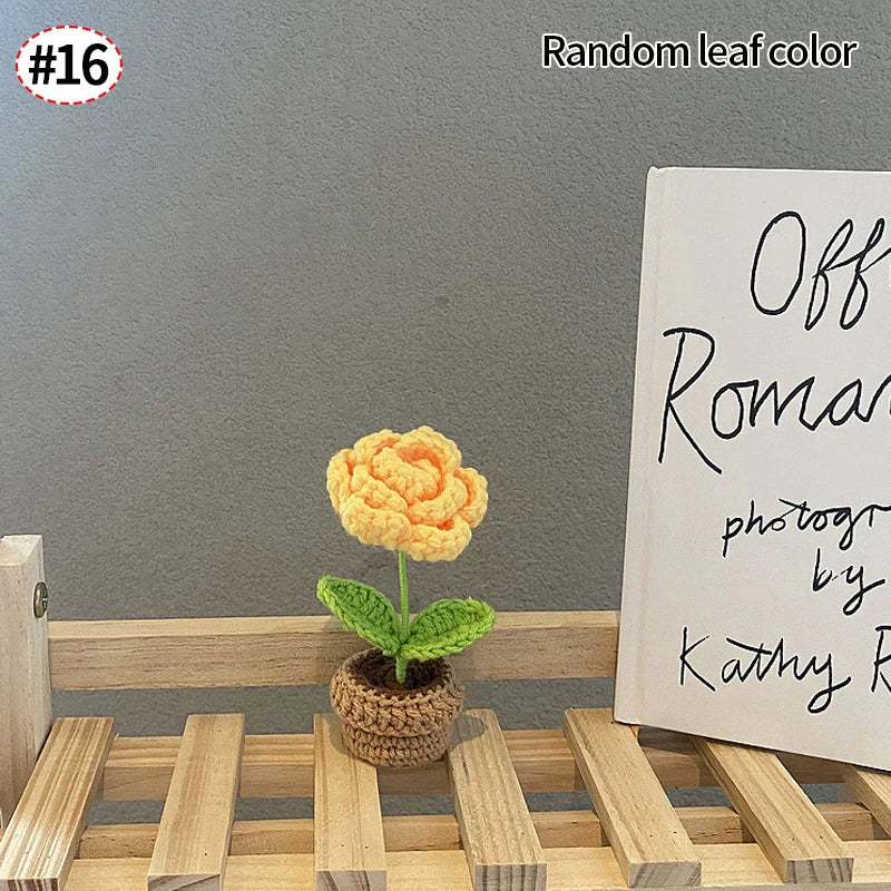 Mini Crochet Knitting Flowers