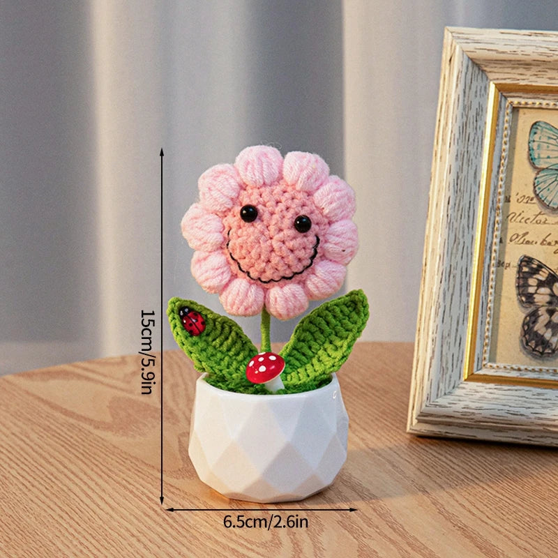 Mini Crochet Knitting Flowers