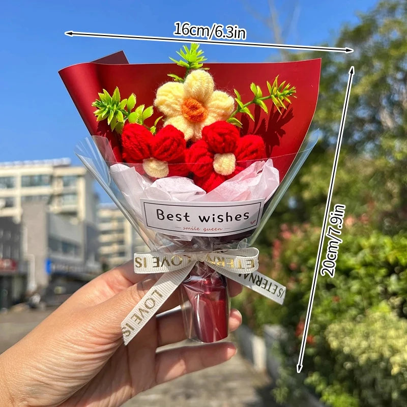 Mini Crochet Knitting Flowers