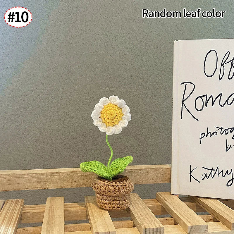 Mini Crochet Knitting Flowers