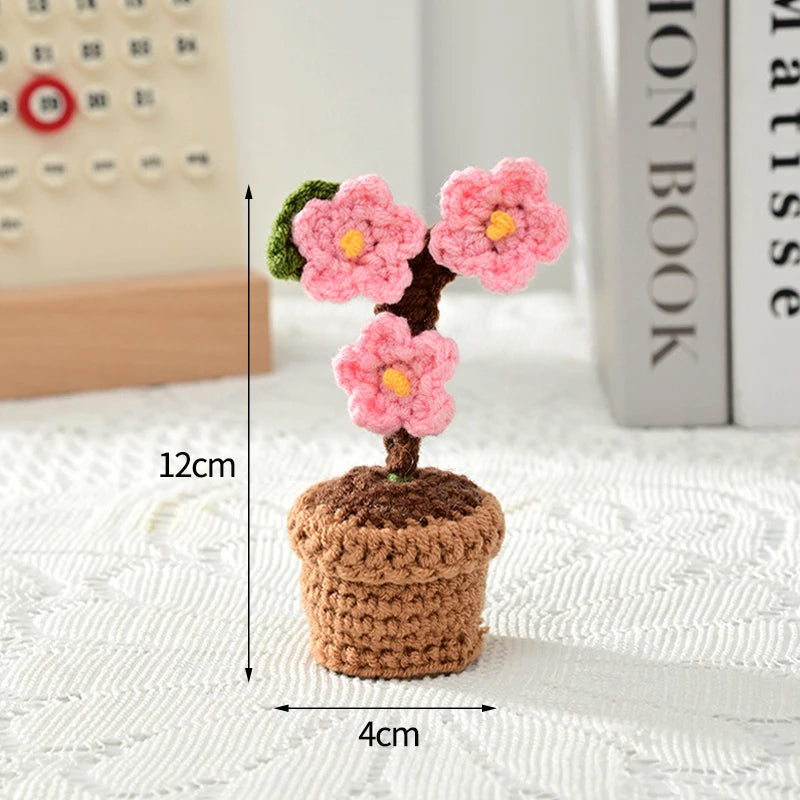 Mini Crochet Knitting Flowers