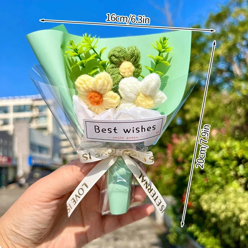 Mini Crochet Knitting Flowers