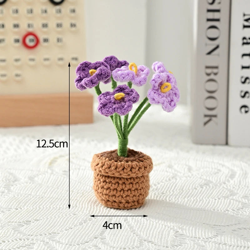 Mini Crochet Knitting Flowers