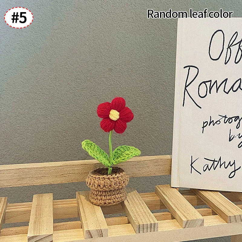 Mini Crochet Knitting Flowers