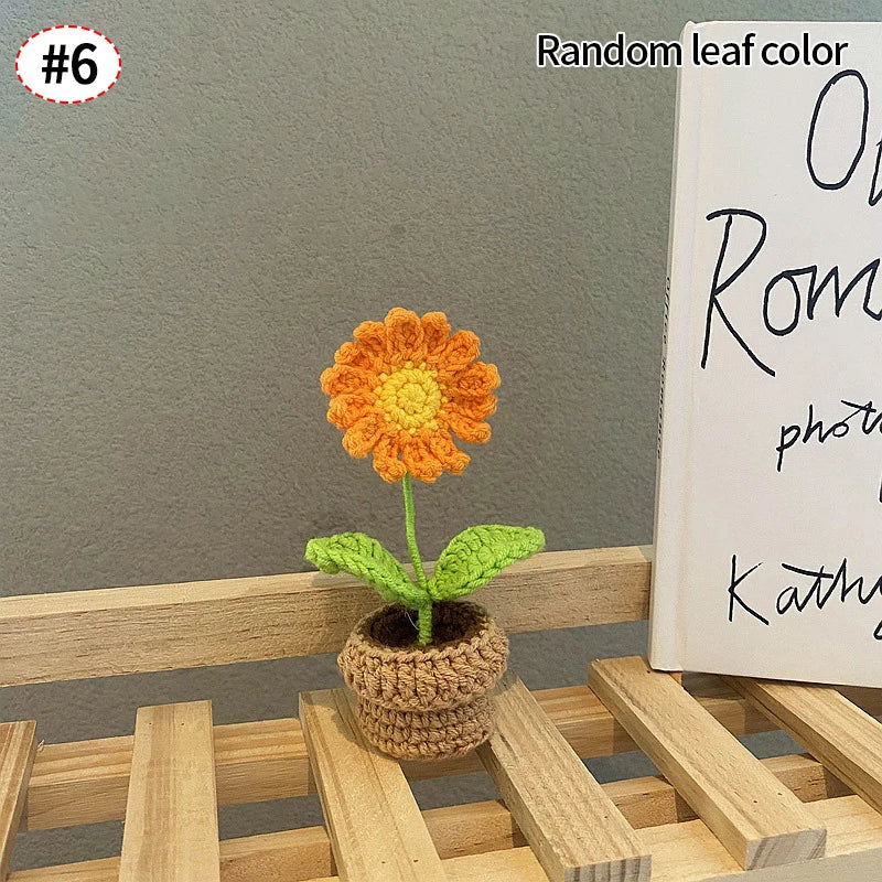 Mini Crochet Knitting Flowers