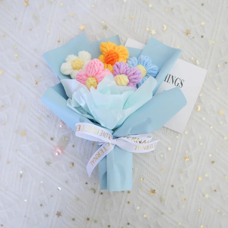 Mini Crochet Knitting Flowers