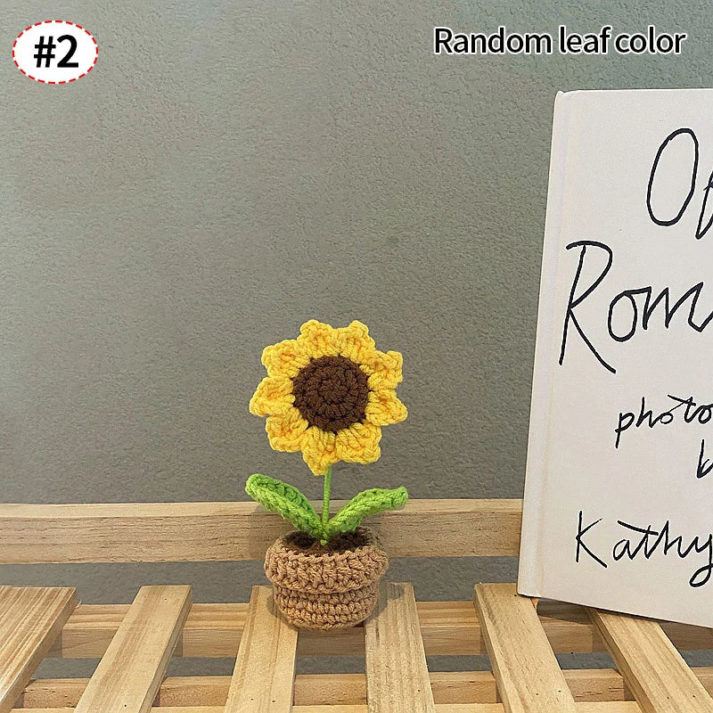 Mini Crochet Knitting Flowers