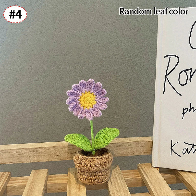 Mini Crochet Knitting Flowers