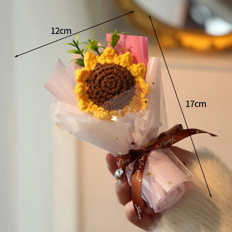 Mini Crochet Knitting Flowers