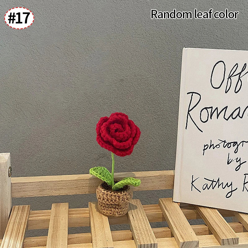 Mini Crochet Knitting Flowers