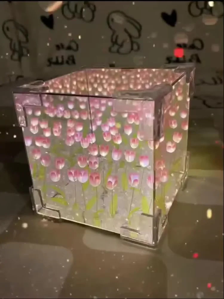 Tulip Flower Cube