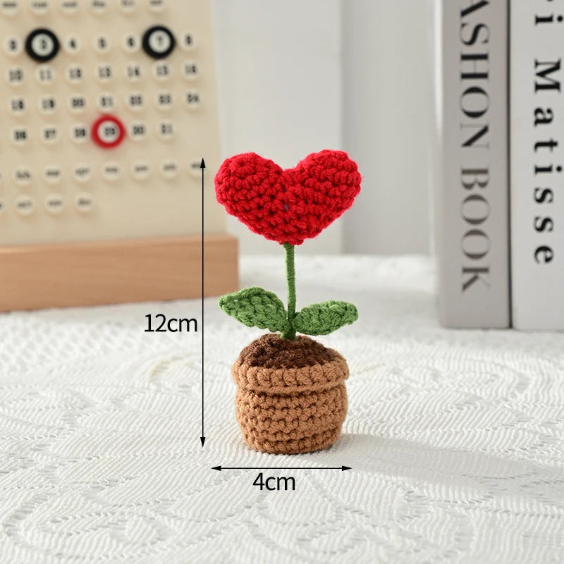 Mini Crochet Knitting Flowers